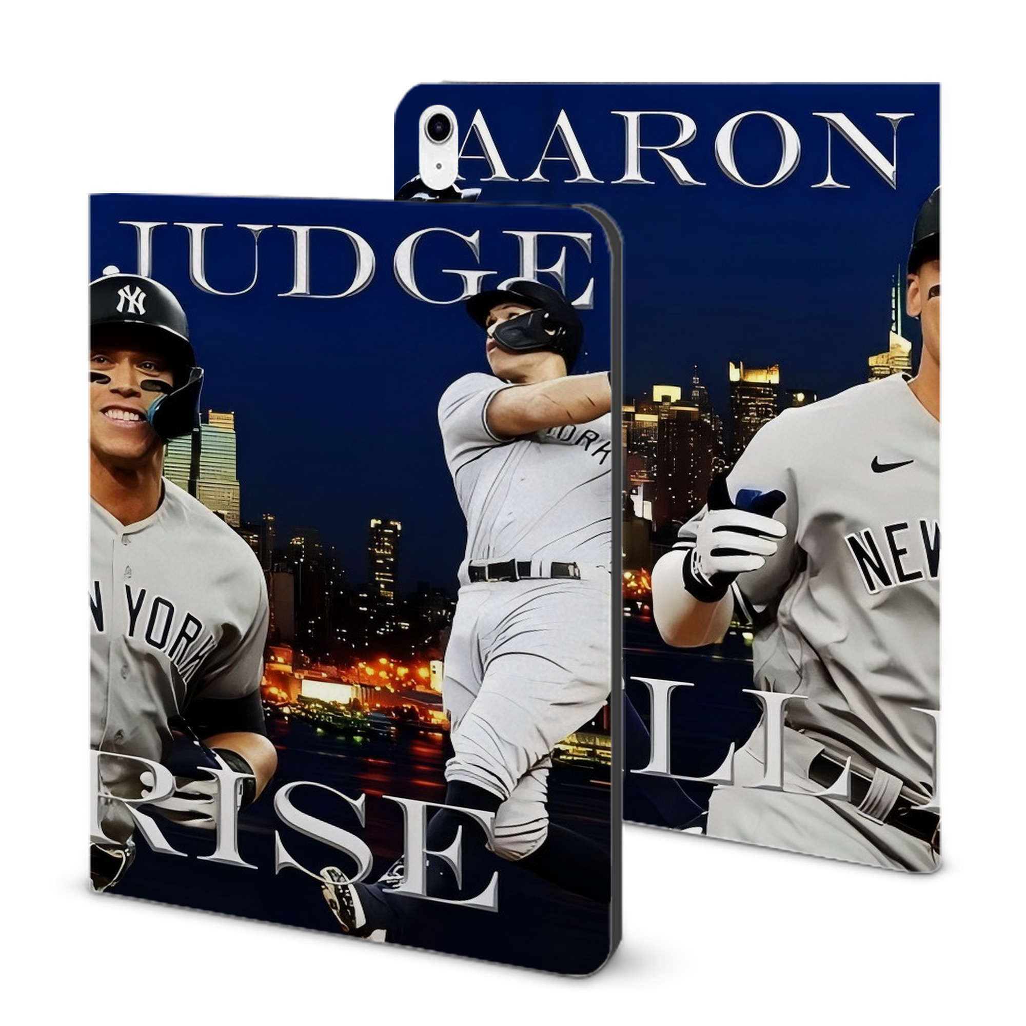 Aaron Judge 99 All Rise IPad Case Without Pencil Slot – Book-Style Cover With PU Leather & TPU – Slim, Durable, Scratch-Resistant, Full Protection & Easy Access
